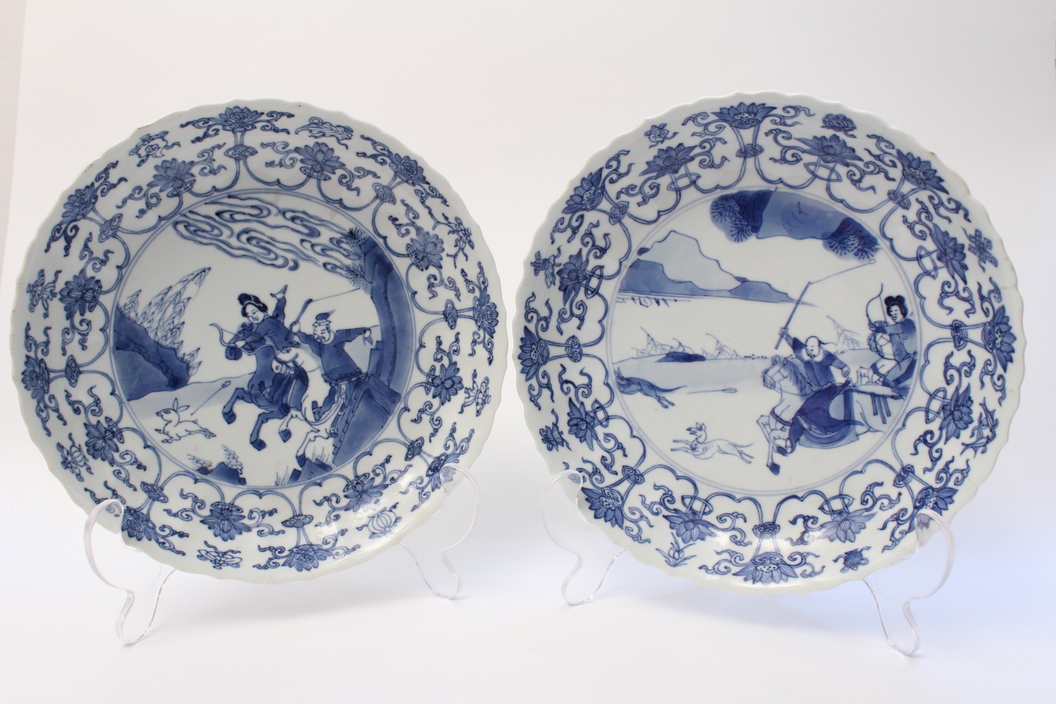 A pair of 'hunt' dishes
