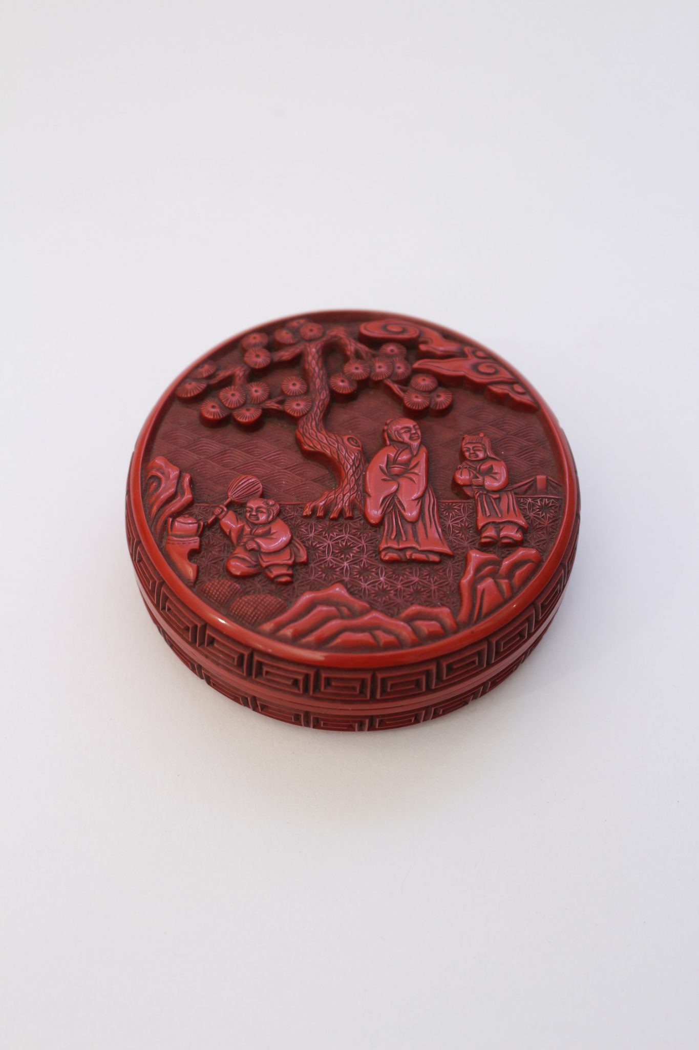 A lacquer box and cover
