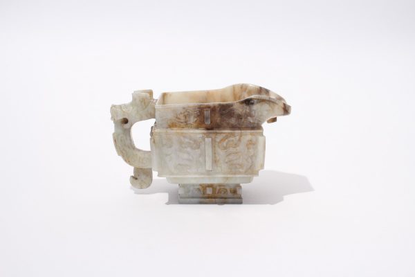 An archaistic jade ritual pouring vessel