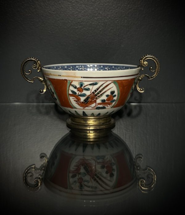 A rare and important ‘wucai’ bowl with silver gilt mounts (Ming dynasty, Jiajing period 1522-1566)