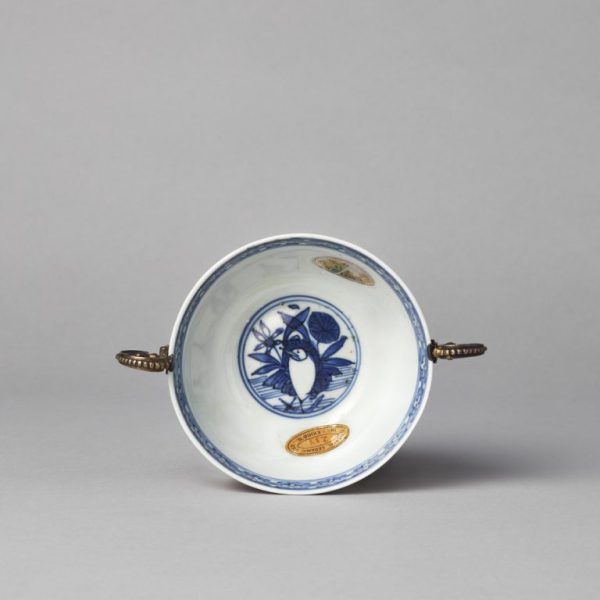 A rare and important ‘wucai’ bowl with silver-gilt mounts (Jiajing period, 1522-1566)